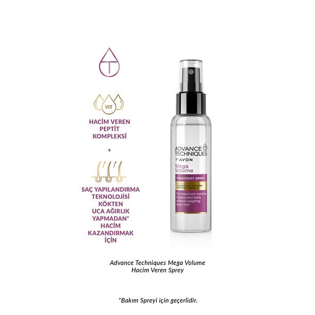 Advanced Techniques Mega Volume Hacim Veren Bakım Spreyi 100ml
