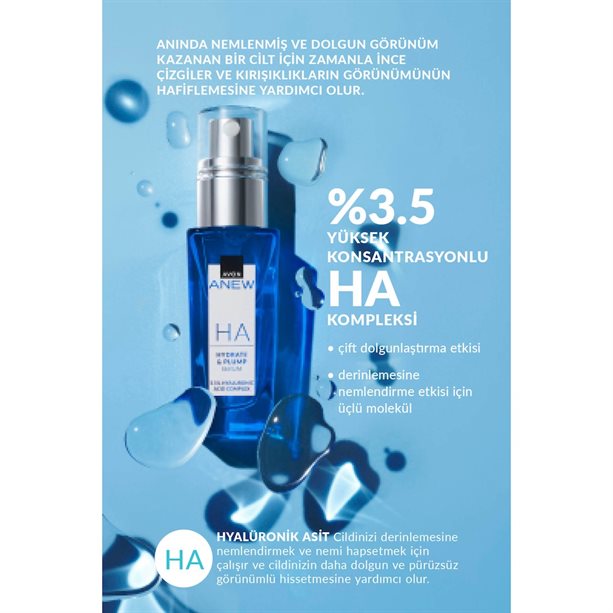 Anew Hyalüronik Asit İçeren Dolgun Görünüm Veren Serum 30ml