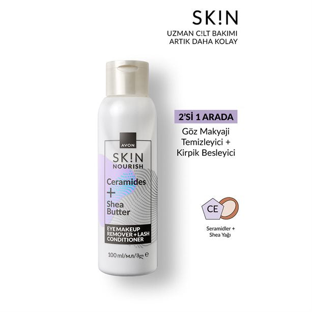 Avon Skin Besleyici Göz Makyajı Temizleyici,Kirpik Bakım Kremi
