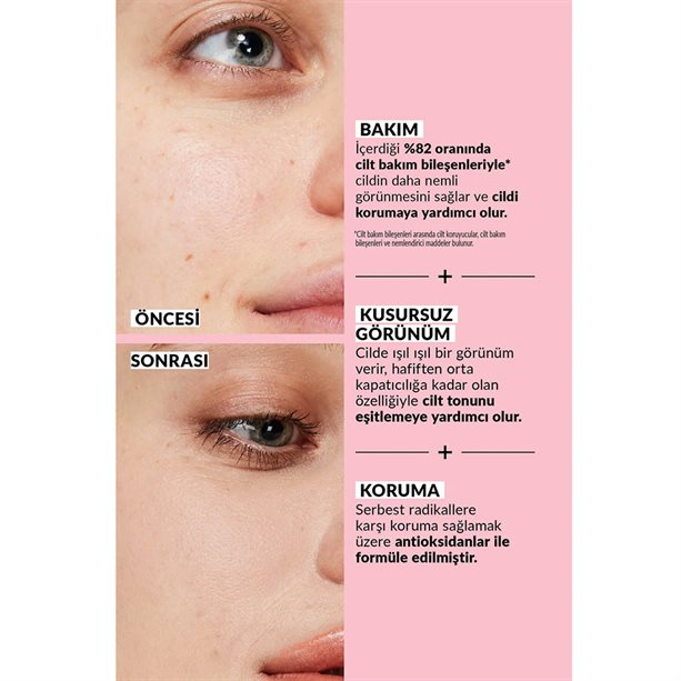 MAKE UP + CARE 3’ü 1 Arada Serum Fondöten
