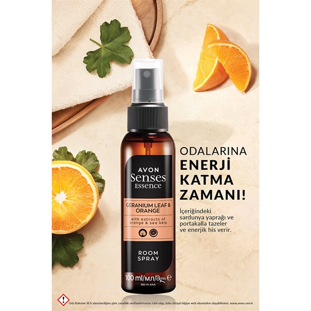 Senses Essence Geranium Leaf & Orange Oda Spreyi 100ml