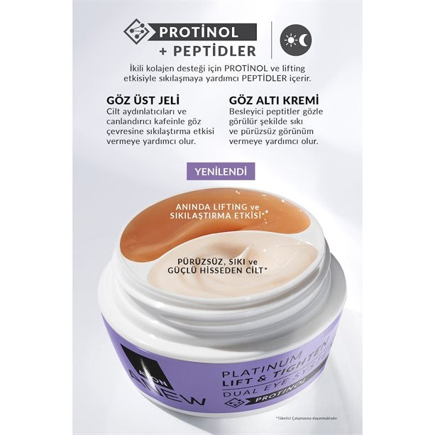 Anew Platinum Lifting ve İkili Göz Çevresi Bakım Sistemi 2*10ml