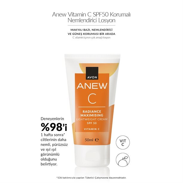 Anew Vitamin C SPF50 Korumalı Nemlendirici Losyon 75ml