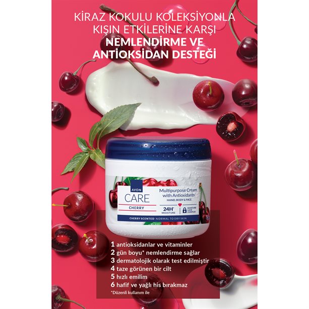 Avon Care Cherry Nemlendirici Çok Amaçlı Krem 400ml