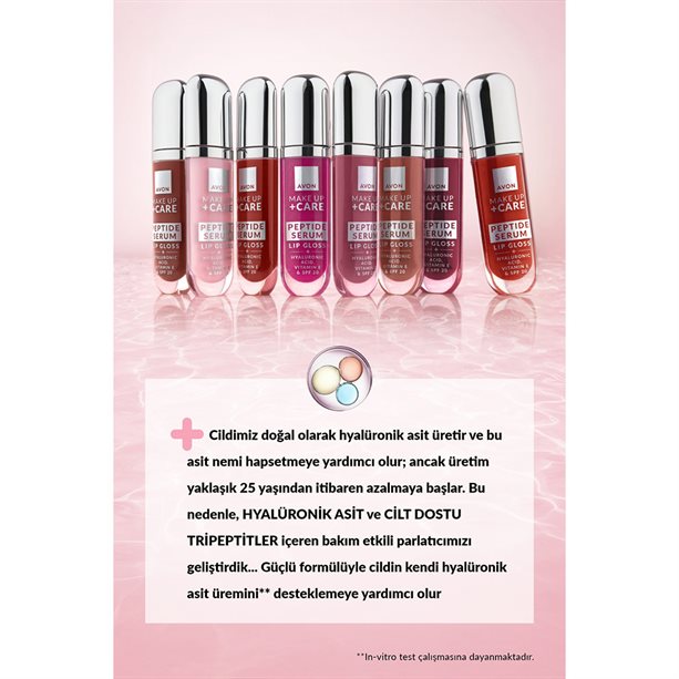 Make Up + Care Peptit İçeren Serum Gloss Dudak Parlatıcısı