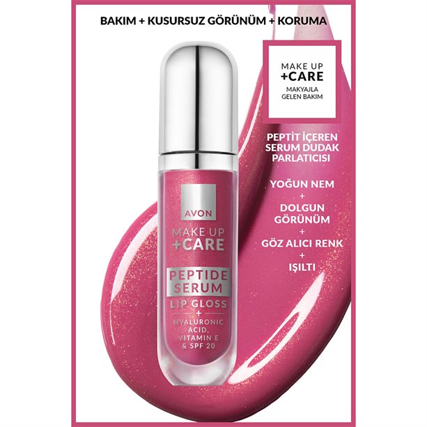 Make Up + Care Peptit İçeren Serum Gloss Dudak Parlatıcısı