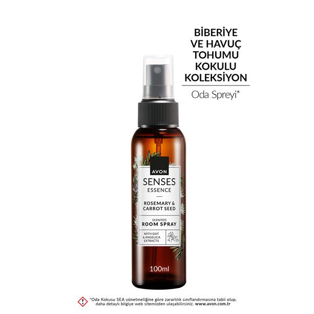 Senses Essence Biberiye ve Havuç Tohumu Kokulu Oda Spreyi
